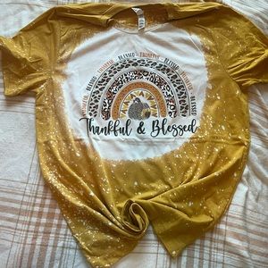 NWOT Thankful & Blessed tshirt